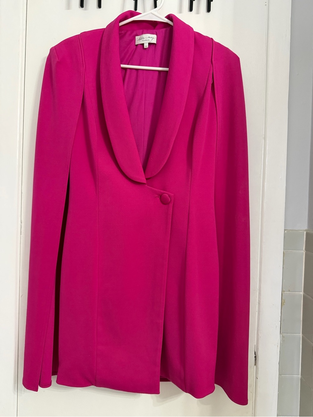 REVOLVE Fuchsia Shawl-Collar DRESS Jacket